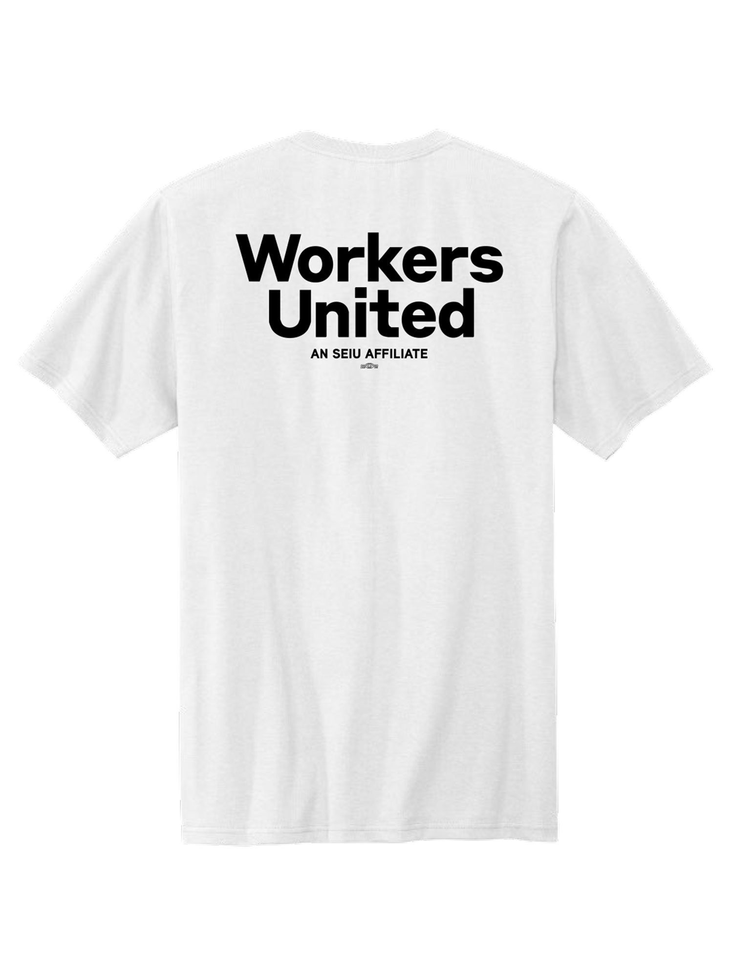 Workers United White Tee